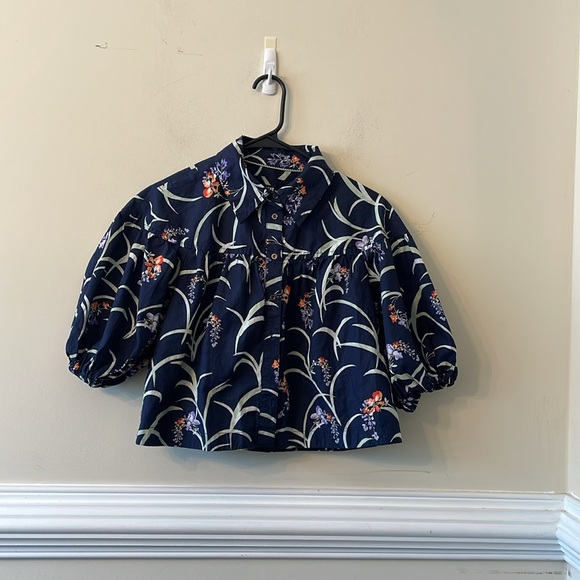 Maeve The Zooey Bubble-Sleeve Blouse - Picture 4 of 5